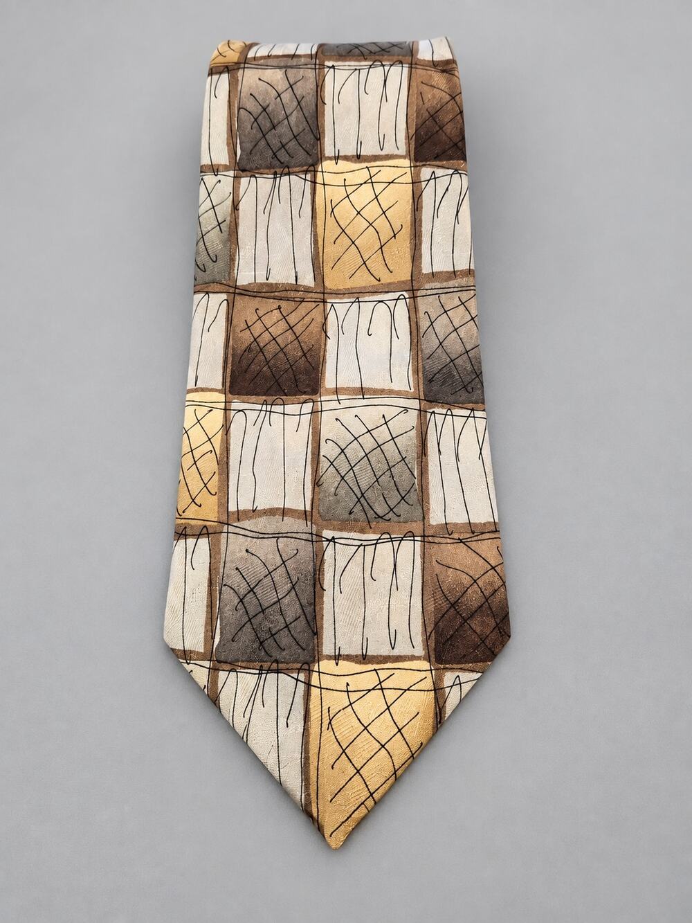 J. Garcia Overlooking the Desert Collection Fifteen Abstract Geometric Necktie